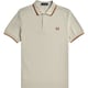 Fred Perry M3600 Twin Tipped Poloshirt in Lichtbeige