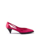 Prada 55mm satijnen pumps met uitsparingen