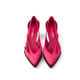 Prada 55mm satijnen pumps met uitsparingen