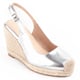 Montevita Espadrilles Met Sleehak Balenci5 Zilver