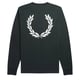 Fred Perry Laurel Wreath Gunmetal Grey T-shirt met lange mouwen