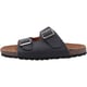 Hush Puppies Nash Slider Leren Heren Sandalen Zwart