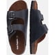 Hush Puppies Nash Slider Leren Heren Sandalen Zwart