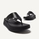 FitFlop F-mode leather flatform toe-post sandals