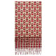 Smashed Lemon Dubbelzijdige sjaal met aztec en retro print in cognac |