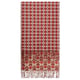Smashed Lemon Dubbelzijdige sjaal met aztec en retro print in cognac |