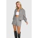 Alix The Label Woven boucle short dessin