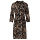 Smashed Lemon Korte jurk met abstract zwart en camel print |