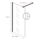 Badplaats Douchewand florida 70 x 200 cm chroom – inloopdouche 8 mm