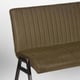 Label51 Eetkamerbank matz army green microfiber 175 cm