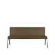 Label51 Eetkamerbank matz army green microfiber 175 cm