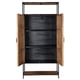 Livingfurn kabinetkast sturdy 2 deurs 100cm mangohout en gecoat staal