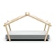 CaliCosy Lit 90x200 cm avec sommier inclus h129,7 cm lodge