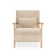 CaliCosy Fauteuil in stof met houten poten l70 cm bonnie