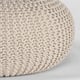 Label51 Poef knitted naturel katoen l