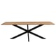 Livingfurn eetkamertafel oslo acasia hout 220 cm -
