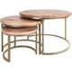 Home67 Salontafel set van 3 industriële salontafelset erjan goud