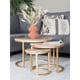 Home67 Salontafel set van 3 industriële salontafelset erjan goud