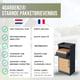 4gardenz ® staande pakketbrievenbus xxl met slot pakketbox extra groot