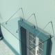 4goodz Glazen deurluifel gehard glas met rvs 200x90 cm