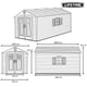 Lifetime ® kunststof gereedschapsschuur giant 609x244x244 cm -