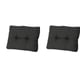 Madison florance zitkussen rib black ca. 43x60 cm set van 2