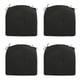 Madison Zitkussen rib black 46x48 - 4 stuks