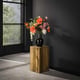 Hoyz bloemenzuil bole 65 cm massief gerecycled teakhout