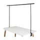 WDMT Verstelbare tafelklem 137 tot 250 x 6 x 8,5 cm mat zwart