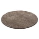 Muratap Basic rond shaggy vloerkleed caramel hoogpolig- 200 cm rond