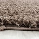 Muratap Basic rond shaggy vloerkleed caramel hoogpolig- 200 cm rond