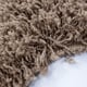 Muratap Basic rond shaggy vloerkleed caramel hoogpolig- 200 cm rond
