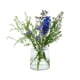 QUVIO Vaas met gouden randje 18 cm glas