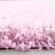 Muratap Basic shaggy vloerkleed roze hoogpolig- 120x170 cm