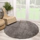 Muratap Loca shaggy rond vloerkleed hoogpolig- 80 cm rond