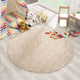Muratap Loca shaggy rond vloerkleed hoogpolig- 80 cm rond