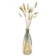 QUVIO Glazen vaas met patroon, geel/ hoogte 19,5 cm