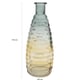 QUVIO Glazen vaas met patroon, geel/ hoogte 19,5 cm