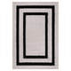 Muratap Luxus shaggy plus hoogpolig vloerkleed modern geometrisch design creme/zwart