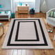 Muratap Luxus shaggy plus hoogpolig vloerkleed modern geometrisch design creme/zwart