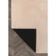 Muratap Samba soft fluffy vloerkleed laagpolig beige- 80 cm rond