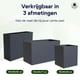 4gardenz ® plantenbak verhoogde bodem bloembak 50x50x60 cm antraciet