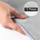 Muratap Sky soft uni basic rond vloerkleed laagpolig effen kleur zilver -
