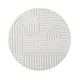 Muratap Vloerkleed focus japandi rond hoogpolig fluffy scandinavisch -
