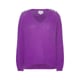 American Dreams Silja v neck knit deep purple -