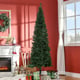 Homcom Kunstkerstboom smal met metalen standaard 210 cm Ø81 cm