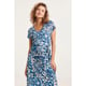 Smashed Lemon 24363 dames maxi te jurk met dieren print | white-light