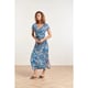 Smashed Lemon 24363 dames maxi te jurk met dieren print | white-light
