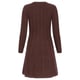 Smashed Lemon 23614 warm e fitflared gebreide korte jurk |