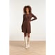 Smashed Lemon 23614 warm e fitflared gebreide korte jurk |